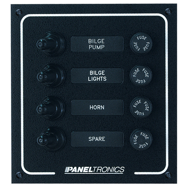 Paneltronics Waterproof Dc 4 Position Booted Toggle & Fuse 9960005B